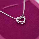 Colar Corrente Cordao Gargantilha Banhado Prata 925 Coração Vazado