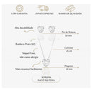 Conjunto Colar E Brinco Coração Femino Cravejada Zircônia Cristal Presente Prata 925
