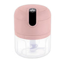 Mini Processador Elétrico de Alimentos Portátil com 3 lâminas de aço inox USB 250 ml Bivolt