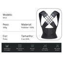 Corretor de Postura Colete Cervical Cinta Alinha Coluna Unissex